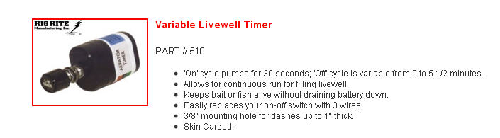 510 - LIVEWELL TIMER - VARIABLE
