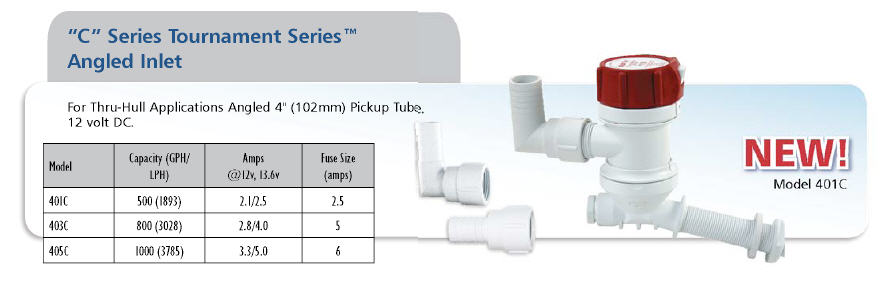 403C - Livewell Pump, 800 Gph, Angled