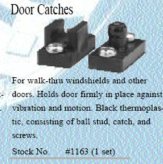 1163 - WINDSHIELD DOOR CATCH (SET)