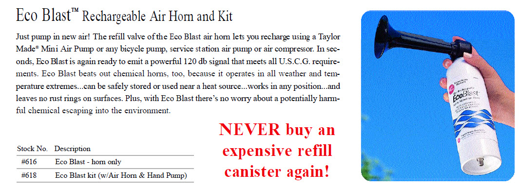 618 - Eco Blast Kit (w/Air Horn & Hand Pump)