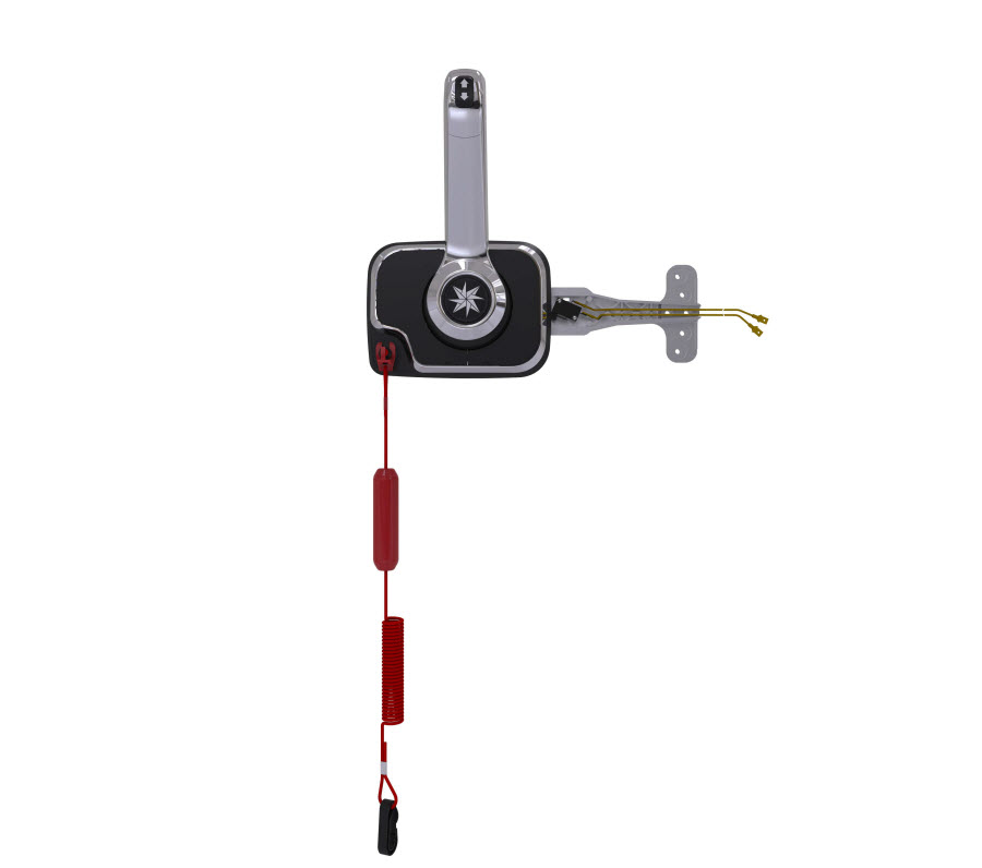 Side Mnt. Control, Chrome, w/Engine/Trim Switch CHX8051P SeaStar