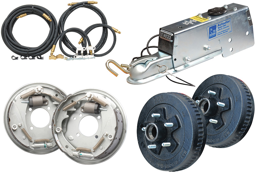 10" Drum Brake Installation Kit 82407 Dexter Marine Trailer Hubs Bearings and Protectors