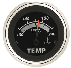 Water Temperature, 100-240&deg;F 67020P - SeaStar Solutions Teleflex Marine Gauges and Compasses - MarineEngine.com